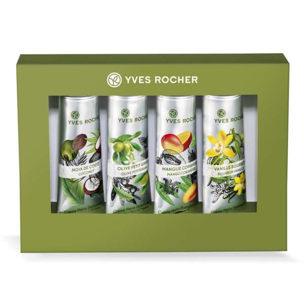 Set van 4 Les Plaisirs Nature handcrèmes