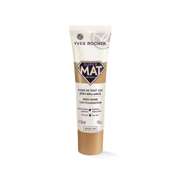 Super Mat 12H foundation Zero Shine Beige 300