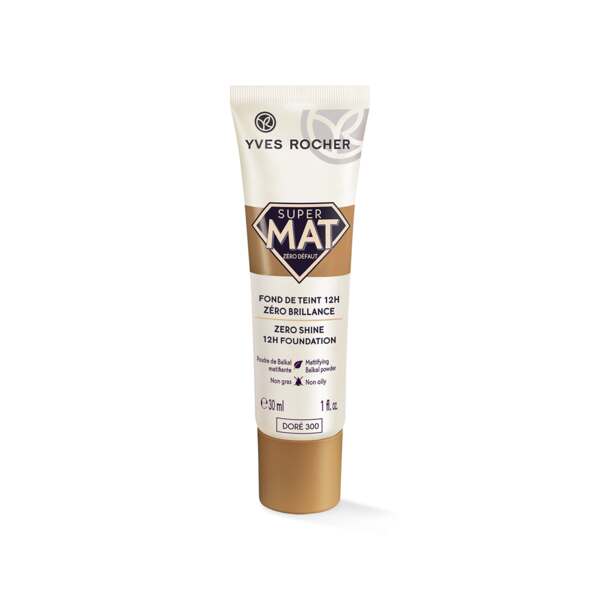 Super Mat 12H foundation Zero Shine Doré 300