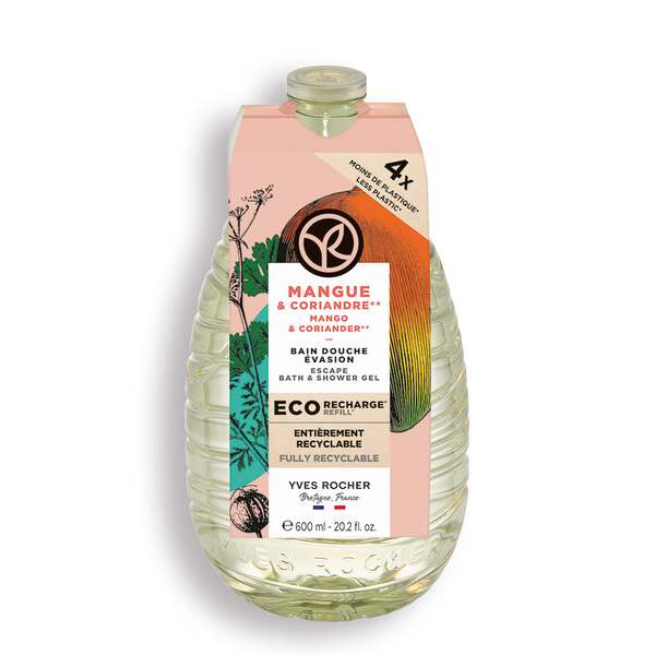 Eco-Navulling Bad- en Douchegel Mango &amp; Koriander