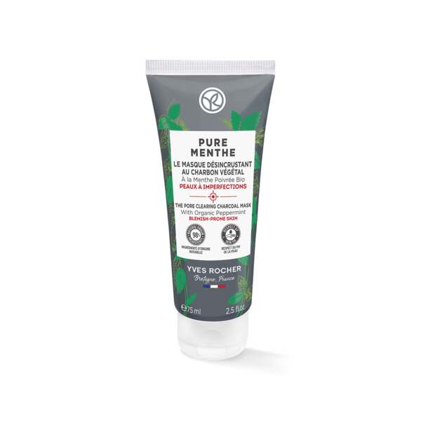 Diepreinigend masker met Houtskool - Pure Menthe