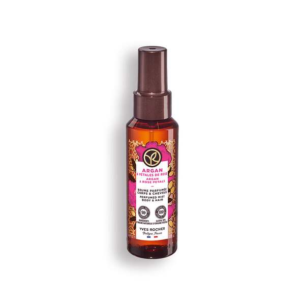 Geparfumeerde Spray voor Lichaam &amp; Haar Argan &amp; Rozenblaadjes