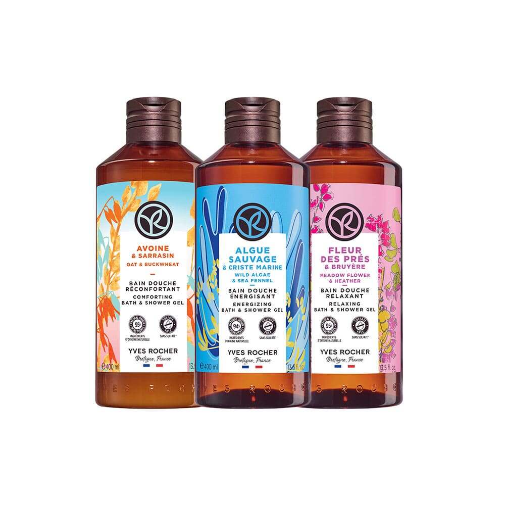 3 Bain de Nature Bad-en Douchegels set