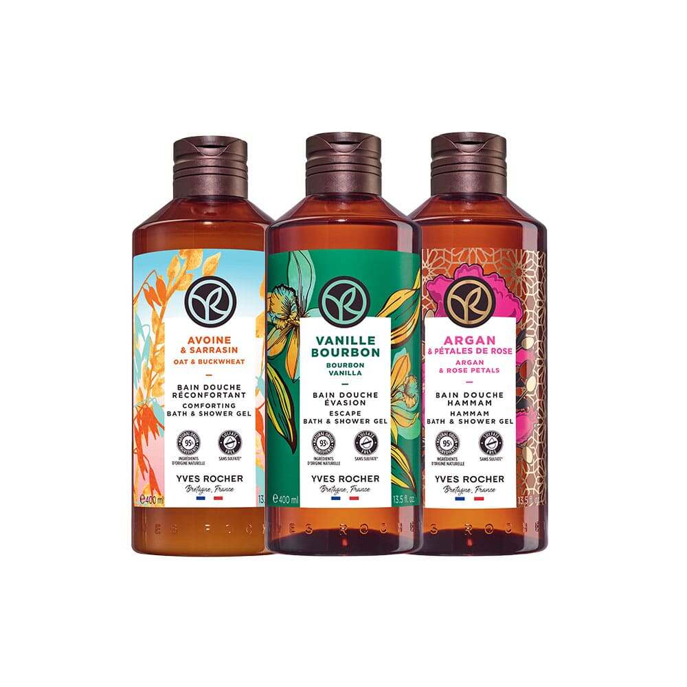 3 Bain de Nature Bad-en Douchegels set